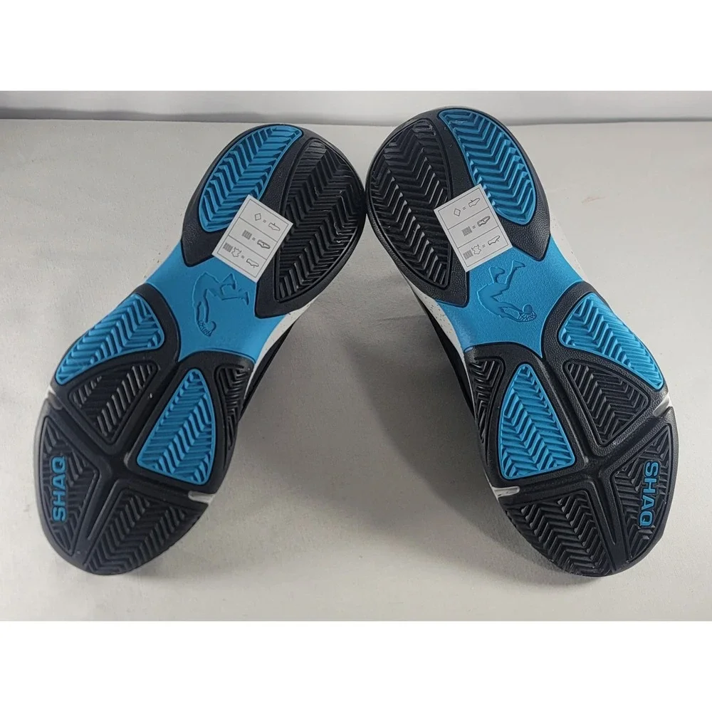 SHAQ SPEED DEMON MID ATHLETIC Men's Shoes Sneakers Size 10 Black/Gray/Blue NIB